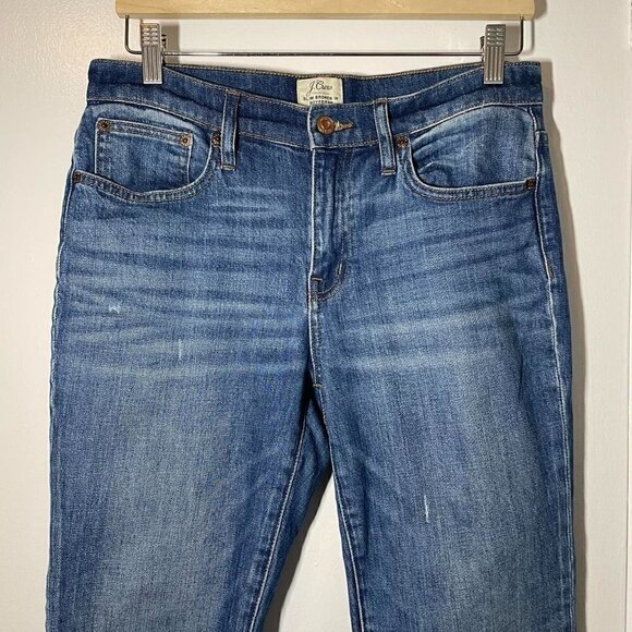 J. Crew Slim Broken in boyfriend jean with chewed hems size 26 - Picture 4 of 11